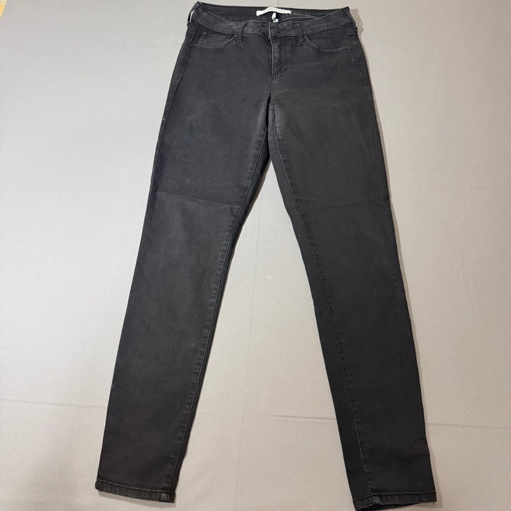 Celebrity Pink Mid Rise Skinny Jeans Womens 27 Black Stretch Denim